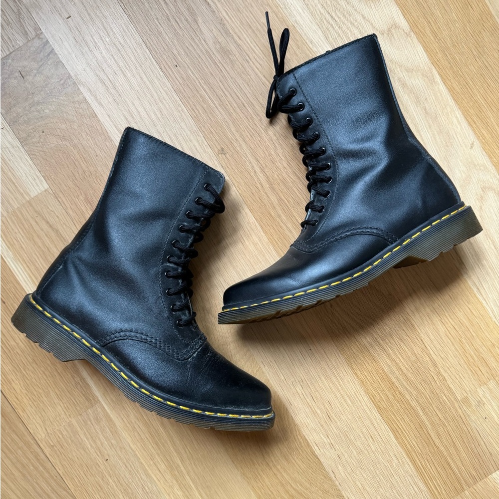 Yohji Yamamoto X Doc Martens Women’s Black Pointy Toe Combat Boots Size 7 Y’s